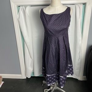 Purple polka dot dress fits size Xs-S